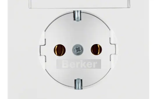 BERKER prise SCHUKO avec obturateur K.1/K.5 