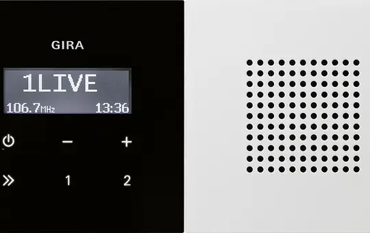GIRA Flush-mounted Radio Set System Flächen 