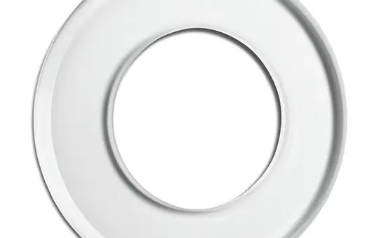 THPG Cover Frame White Glass 