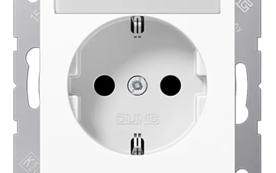 JUNG covered SCHUKO socket A/AS 