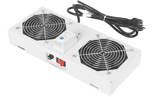 DIGITUS Roof Ventilation Unit for Wall Enclosures with 2 Fans 
