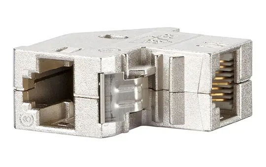 METZ CONNECT 1309A1-I Coupleur Keystone Cat. 6, 90°