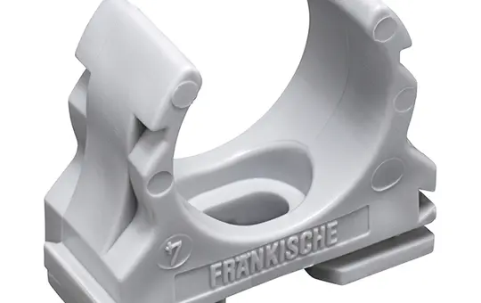 FRÄNKISCHE 22370032 clipfix plastic clamp saddle gray | 32 mm