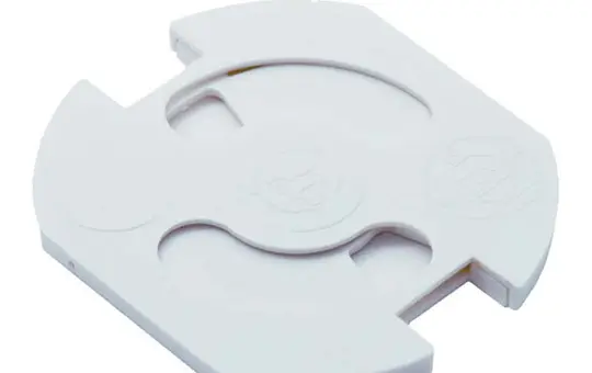 BACHMANN 924.009 Socket Protector for gluing, 5 pieces | white