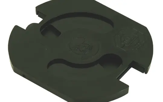 BACHMANN 924.010 Protection de prise Pour coller, 5 pièces | noir