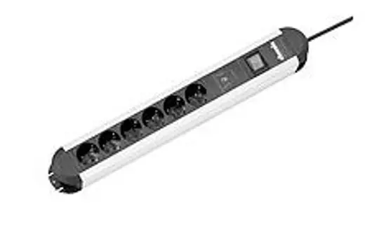 BACHMANN 331.013 Power Strip PRIMO 6-way with switch and surge protection