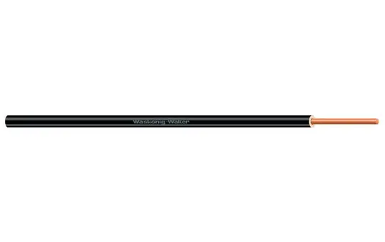 PVC-conducteur rigide H07V-U 1,5 noir env. 100 Anneau de 100 m | noir | 1,5 mm²