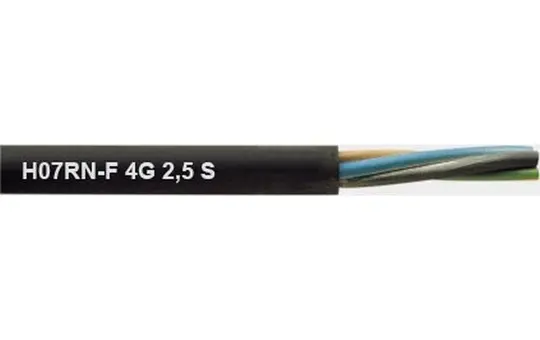 Rubber cable up to 750 V with PE H07RN-F4G2,5S Sold by the meter | 4G2,5 mm²