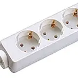 BACHMANN 387.270S Multiprise SELLY tripler | blanc | 1,50 m