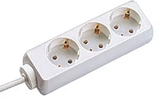 BACHMANN 387.270S Multiprise SELLY tripler | blanc | 1,50 m