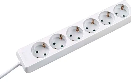 BACHMANN 381.241S Power Strip SELLY 6-fold | white | 1,50 m