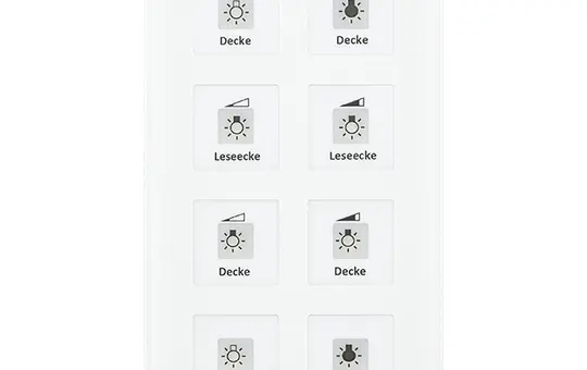 MDT BE-GT08W.01 KNX Interrupteur tactile en verre Plus 8 fois | verre blanc