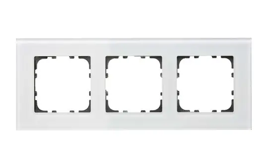 MDT BE-GTR3W.01 Glass Cover Frame Assortment 55 3-fold | glass white