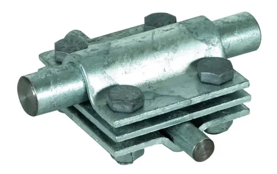 DEHN 319202 Crosspiece with Intermediate Plate St/tZn air-termination rod | 16 x 30 mm