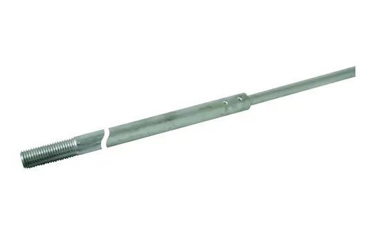 DEHN 103261 Tige de capture avec rétrécissement, filetage M16 16/10 mm AlMgSi | 4 m