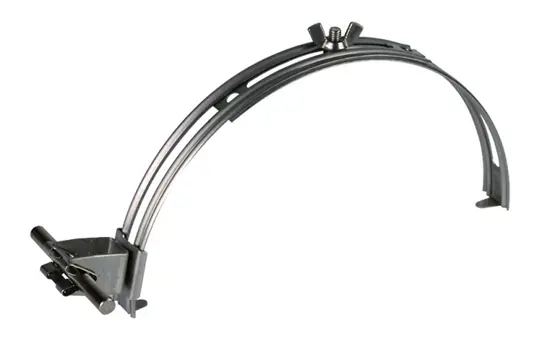 DEHN 206809 Adjustable Roof Conductor Holder Height 20 mm V2A 15 mm retaining claws | stainless steel | 180-280 mm
