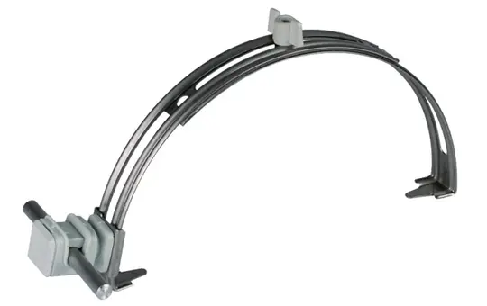 DEHN 204109 Support de câble de toit réglable Hauteur d'installation 16 mm V2A | gris | 180-280 mm