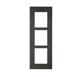 2N 9155013B IP Verso front panel flush-mounted 3 modules | black