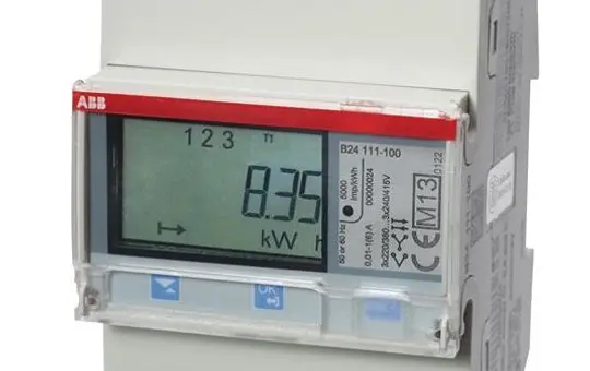 ABB B24111-100 Compteur de transformateur de courant CT Sortie impulsionnelle Infrarouge, acier