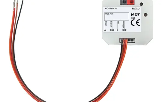 MDT AIO-0210V.01 KNX Analog Input/Output Flush-Mounted 0-10 V 2-fold