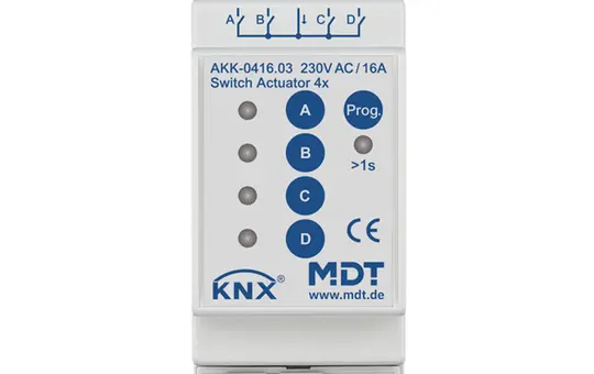 MDT AKK-0416.03 KNX Compact Switching Actuator 4-fold
