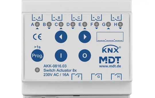 MDT AKK-0816.03 KNX Compact Switching Actuator 8-fold