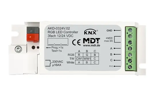 MDT AKD-0324V.02 KNX LED dimmer actuator DE 3-fold
