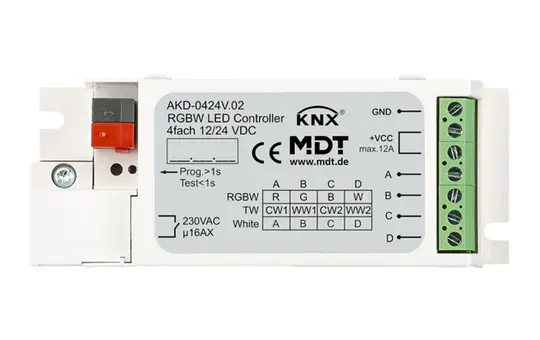MDT AKD-0424V.02 KNX LED dimmer actuator DE 4-fold
