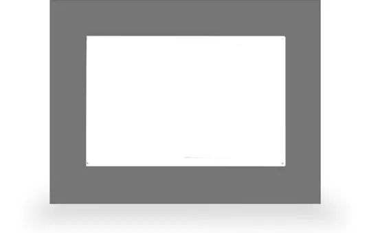 MDT VCB-07SI.04 Glass Frame VisuControl brushed stainless steel | 7 inches