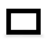 MDT VCB-07SW.04 Glass Frame VisuControl glass black | 7 inches