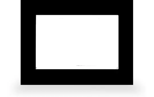 MDT VCB-07SW.04 Glass Frame VisuControl glass black | 7 inches