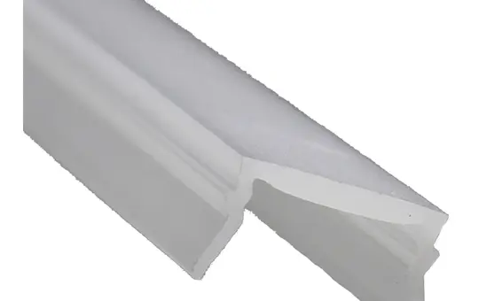 LED PROFILE ELEMENTS 1900.1 Plastic Cover 2 m for 12.5 mm plaster profiles | opal white