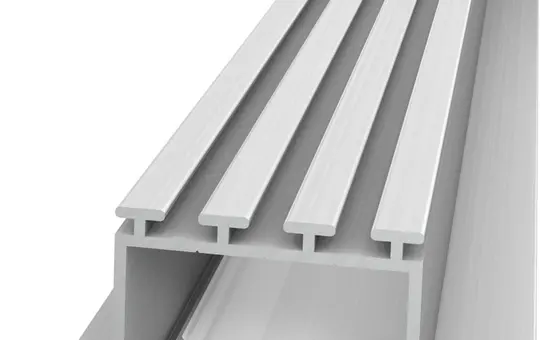 LED PROFILELEMENTE 1801 Couvercle en plastique 2 m pour L24, M24 et S24 | satiné