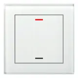 MDT BE-GTL10W.01 KNX Interrupteur tactile en verre II Light Célibataire, neutre | verre blanc