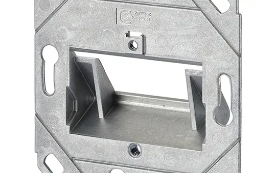 METZ CONNECT 130B20D21200KE Flush-Mount Module Carrier 2-fold