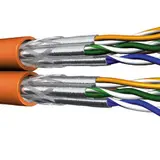 DRAKA 60042256Ri.50 Data Cable Cat. 7 HS (900 MHz) Duplex Ring 50 m | orange | 8x2x23 AWG