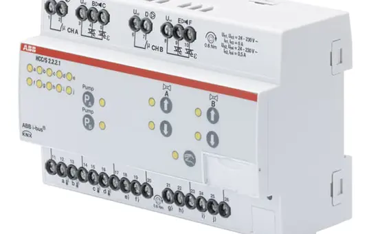 ABB HCC/S2.2.2.1 Contrôleur de circuit de chauffage/refroidissement KNX Commande manuelle à 3 points