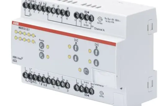 ABB HCC/S2.1.2.1 Contrôleur de circuit de chauffage/refroidissement KNX 0-10 V, fonctionnement manuel