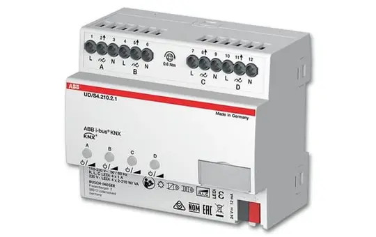 ABB UD/S4.210.2.1 Actionneur de gradation KNX 230 V 4 fois
