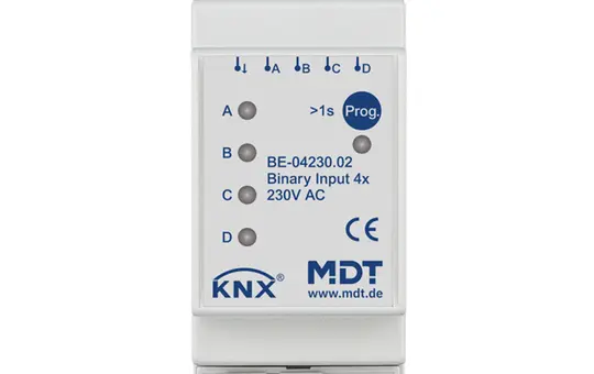 MDT BE-04230.02 KNX Entrée binaire 230 V 4 fois