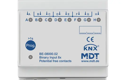 MDT BE-08000.02 KNX Potential-free Binary Input 8-fold