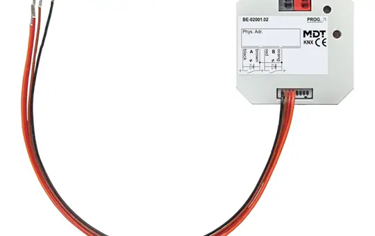 MDT BE-02001.02 KNX Push-Button Interface Flush-Mounted Potential-Free 2-fold