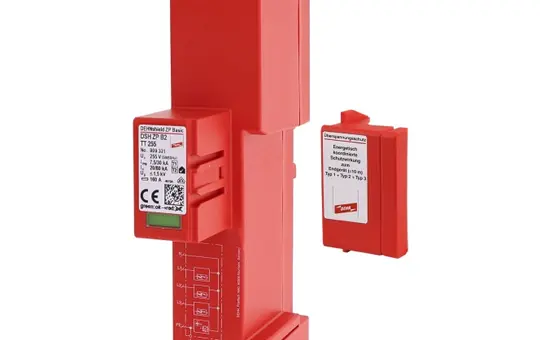 DEHN 909331 Combined arrester Type 1+2+3 busbar 4-pole, TT TN-S or external BS