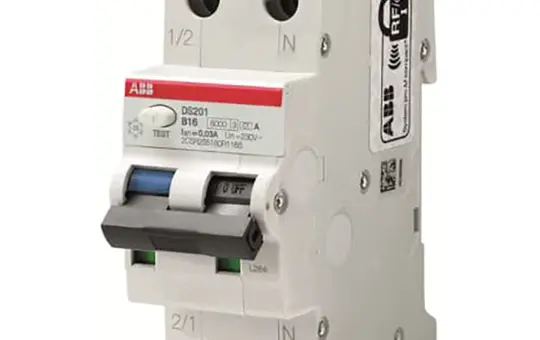 ABB DS201 C20 A30 Disjoncteur différentiel FI/LS Type A C-Char. 30 mA 1+N 20 A