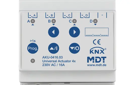 MDT AKU-0416.03 Actionneur universel KNX 4 fois