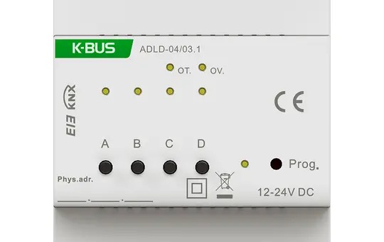 GVS ADLD-04/03.1 KNX LED dimmer actuator 4-fold