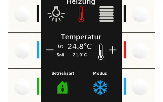 MDT BE-TAS86T.02 KNX Touch Sensor Smart 86 Temperature sensor | pure white shiny