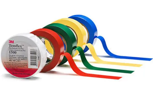 3M Temflex165 green 19X25 Temflex vinyl insulation tape Type 165 | green | 19 mm/25 m