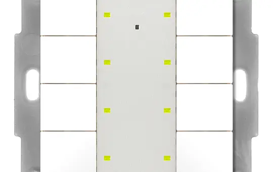 MDT BE-TA55P8.G2 Capteur tactile KNX Plus encastré v2 8 fois | blanc pur brillant