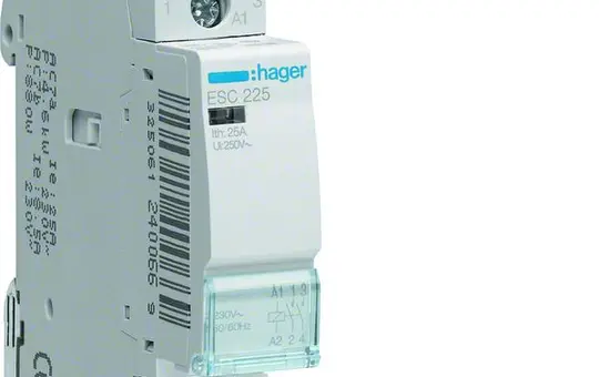 HAGER ESC225 Contacteur d'installation 2 contacts normalement ouverts 25 A, 230 V
